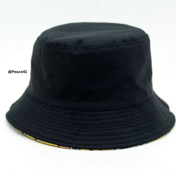 Unisex Reversible Duck Bucket Hat 🦆 Fun Duck Print / Sleek Black – Like New - Picture 2 of 7